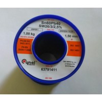 Припій ПОС61 Ø0,7мм з флюсом 0,5кг